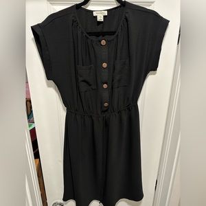 Black casual dress made by Monteau. Size L.